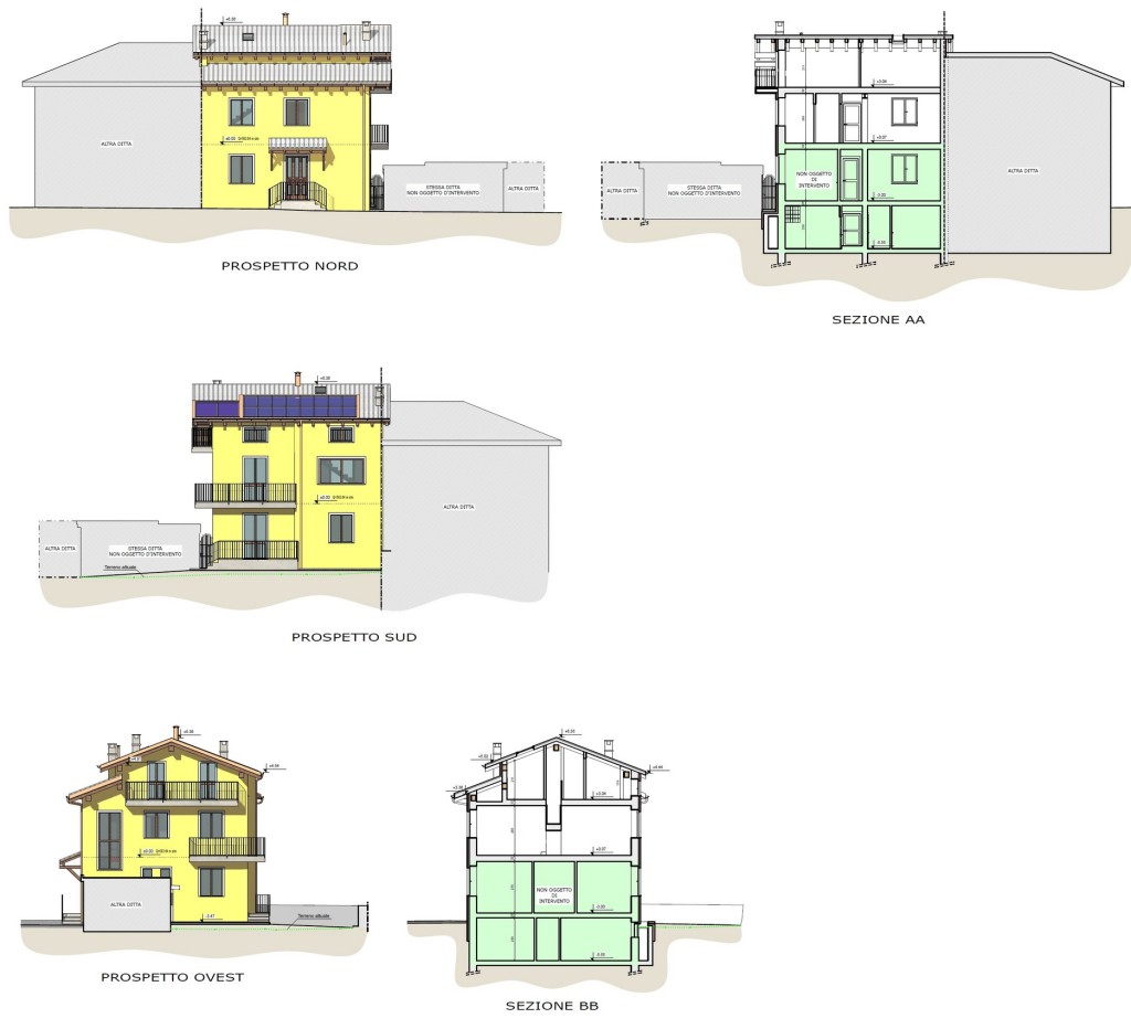 Aosta - Ristrutturazione edificio residenziale - Elaborato progettuale
