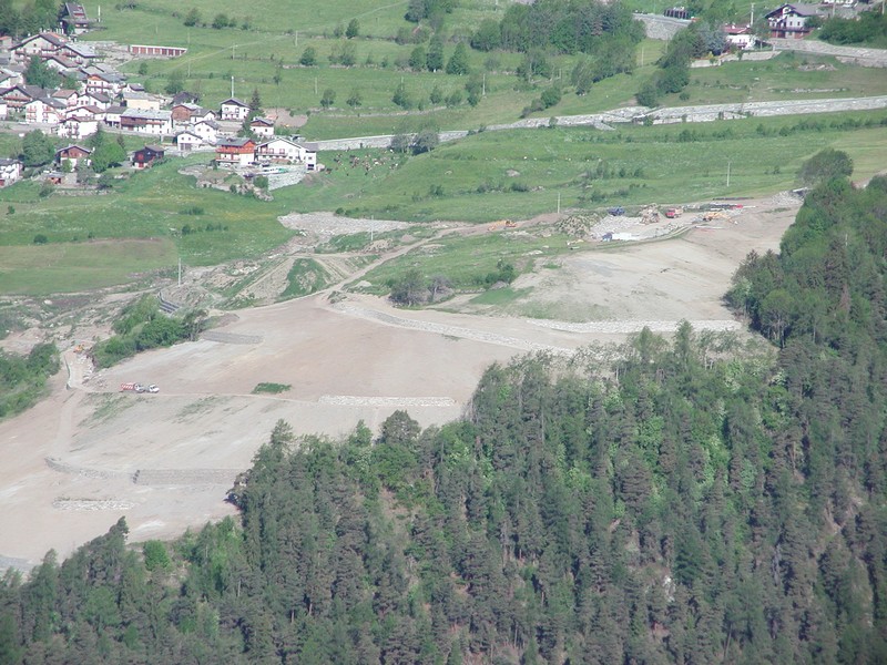 Torgnon - panoramica sistemazione terreni oggetto di riordino fondiario