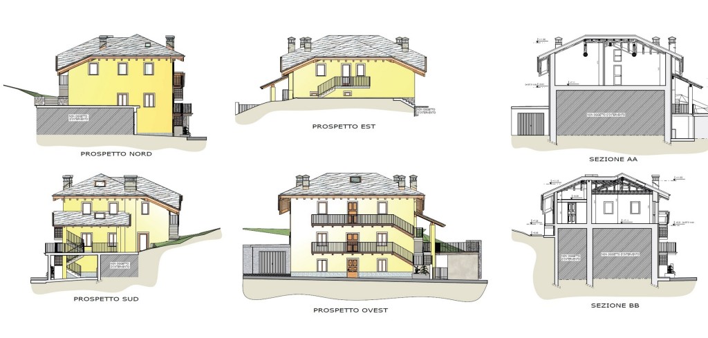 Nus - Ristrutturazione edificio residenziale - Elaborato progettuale