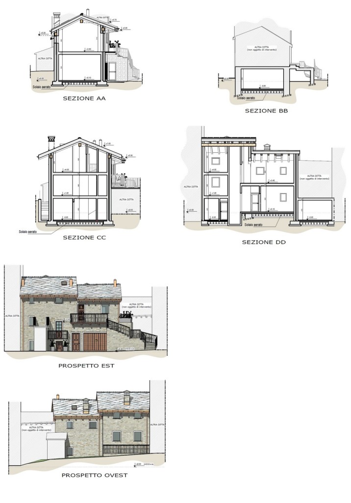 Nus - Ristrutturazione edificio residenziale - Elaborati progettuali