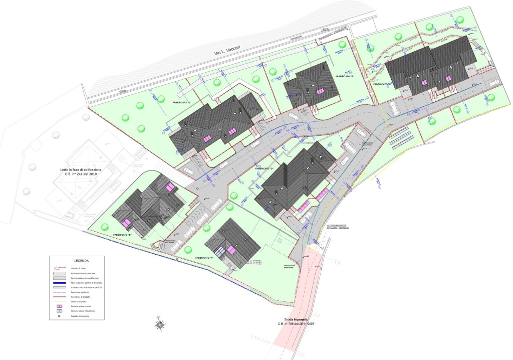 Aosta - Nuovo complesso edifici residenziali - Elaborato progettuale